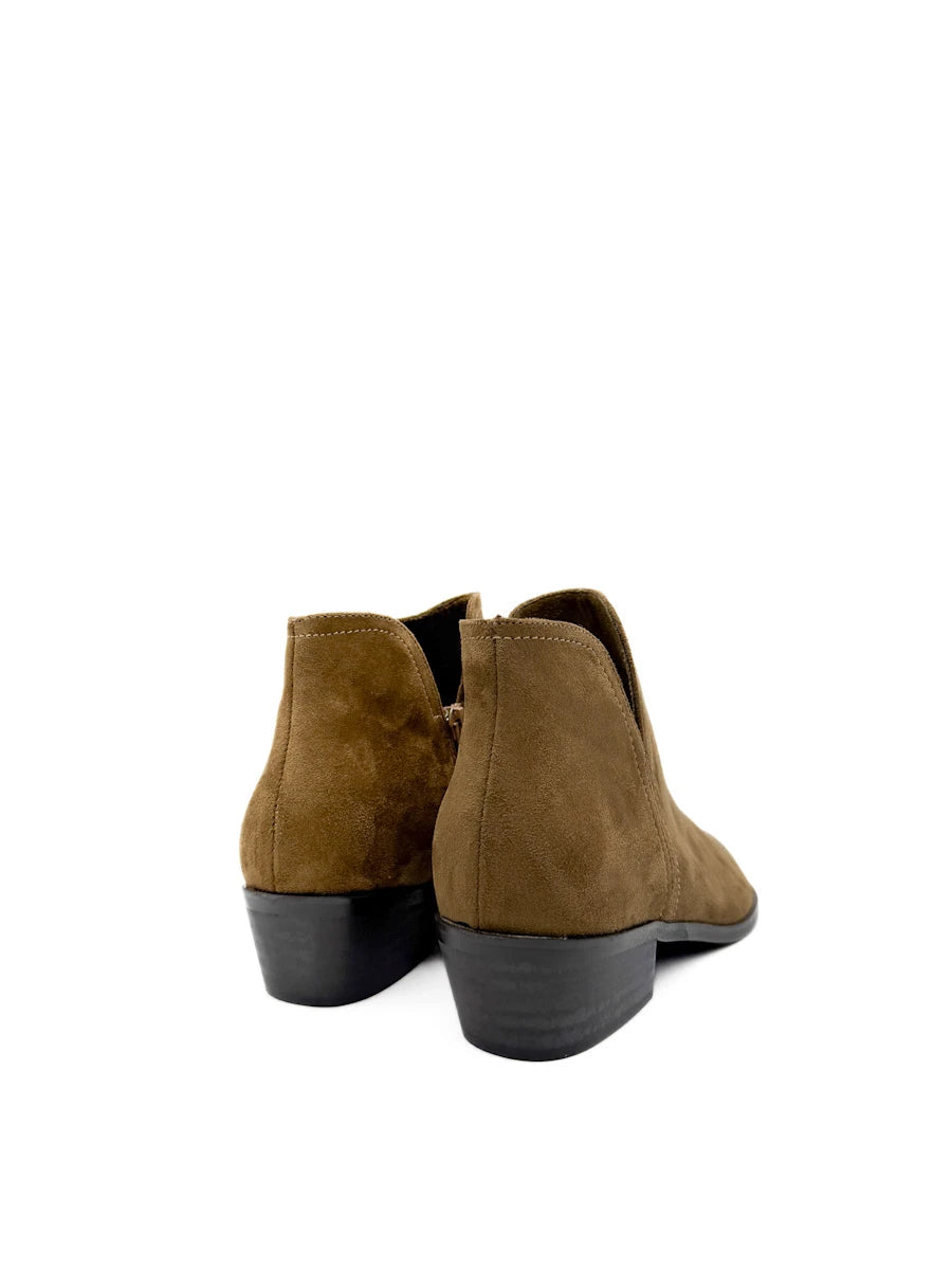 Botines Cowboy de Mujer con Puntera Metálica y Tacón Bajo