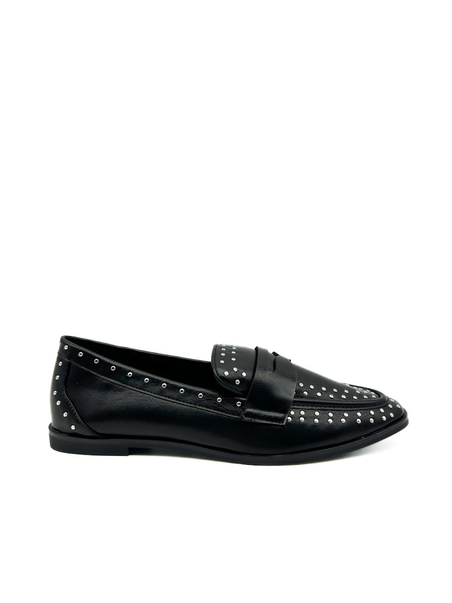 Mocasín Tachas Corina M4630 Negro
