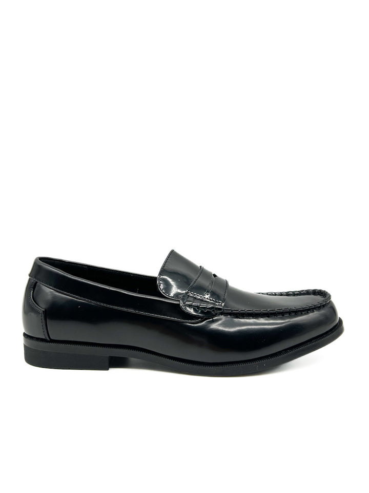 Mocasines de castellanos de cuero sintético negro
