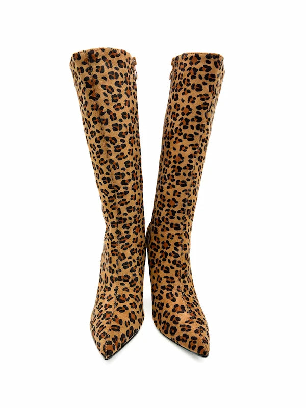 Bota Mujer Alta Leopardo YZ226