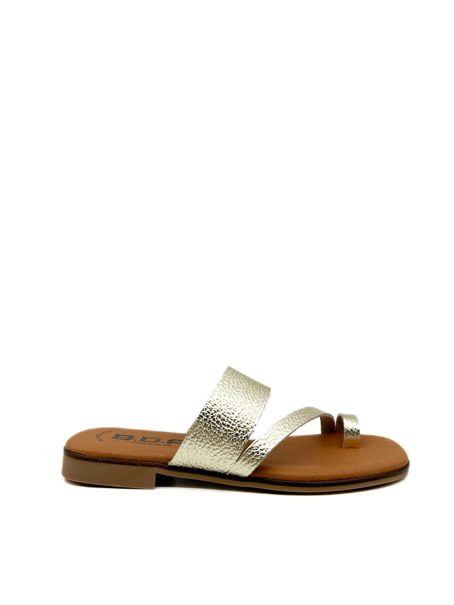 Sandalias Planas de Dedo Mujer Rosa