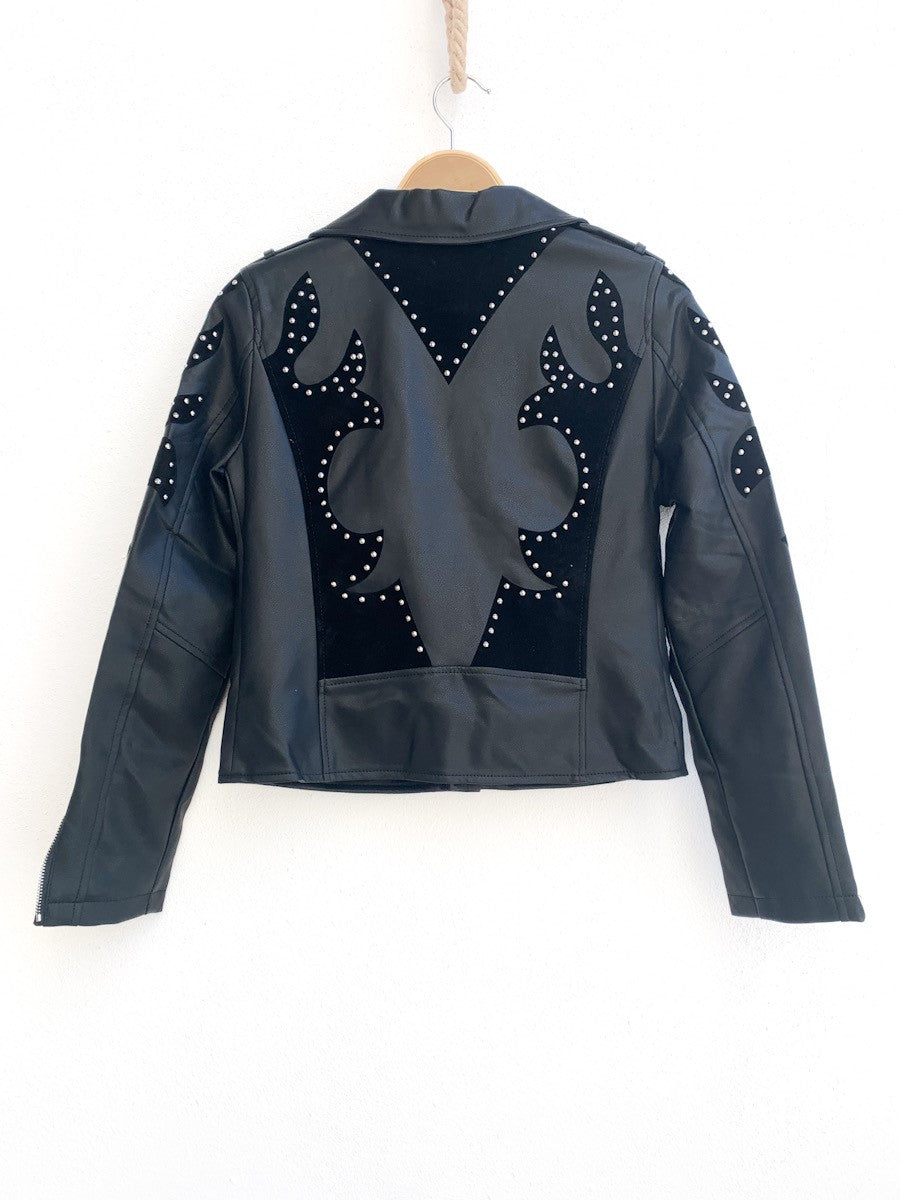 Chaqueta biker polipiel