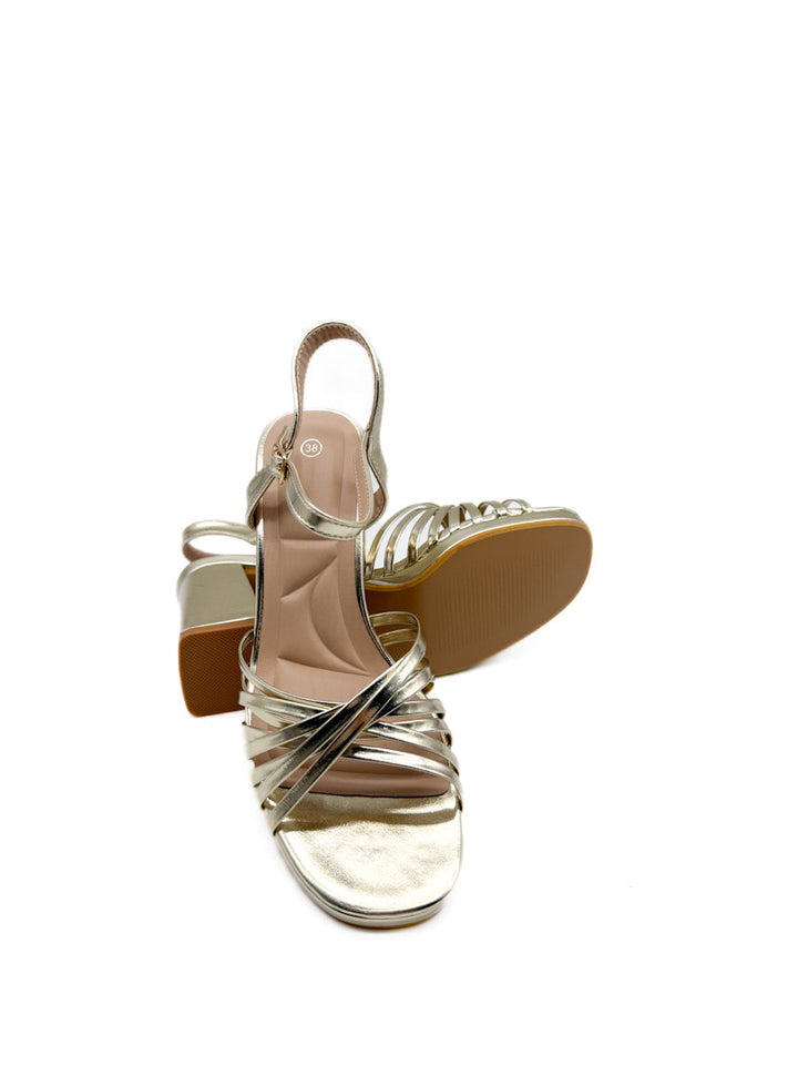 Elegantes Sandalias de Plataforma Tiras Cruzadas