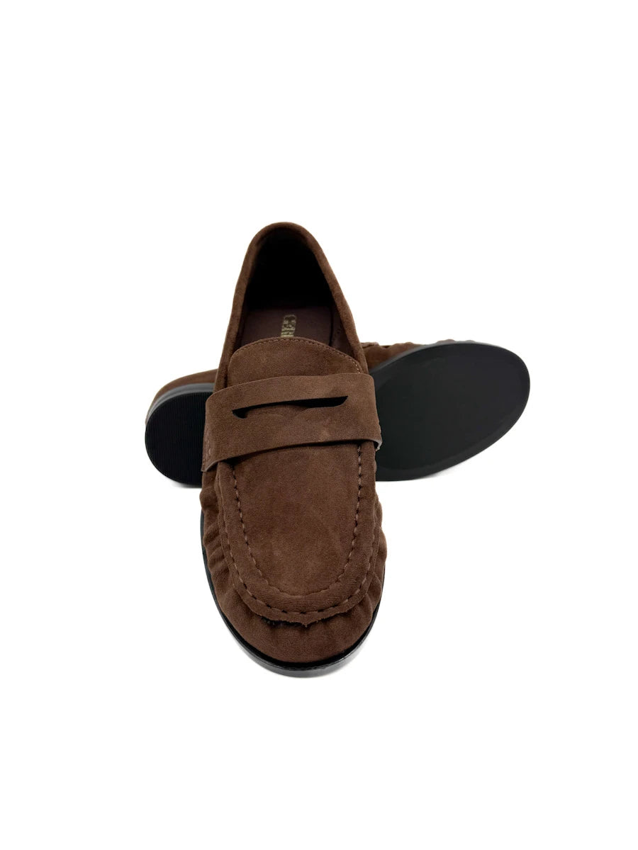 Mocasines Planos de Antelina para Mujer - Calzado Casual y Elegante