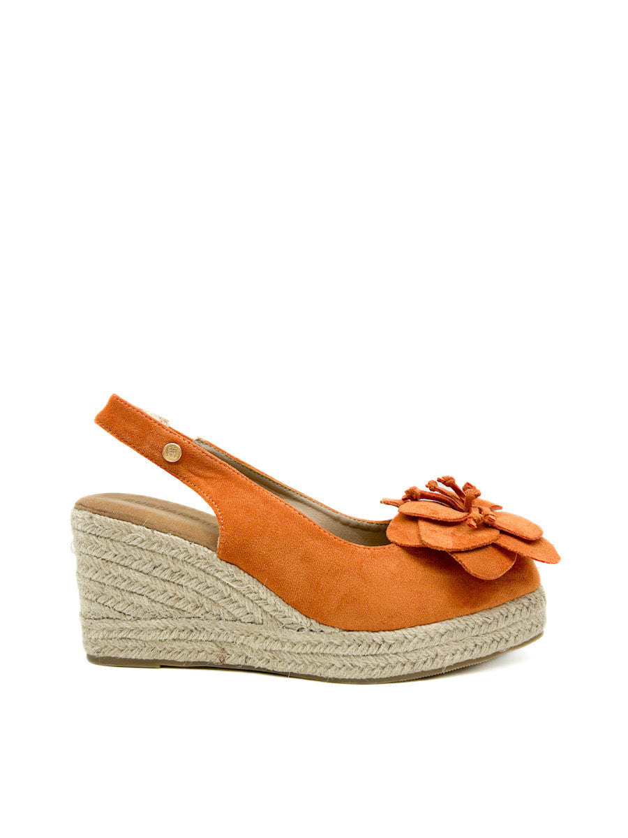 Cuña Esparto Con Plataforma Para Mujer Naranja