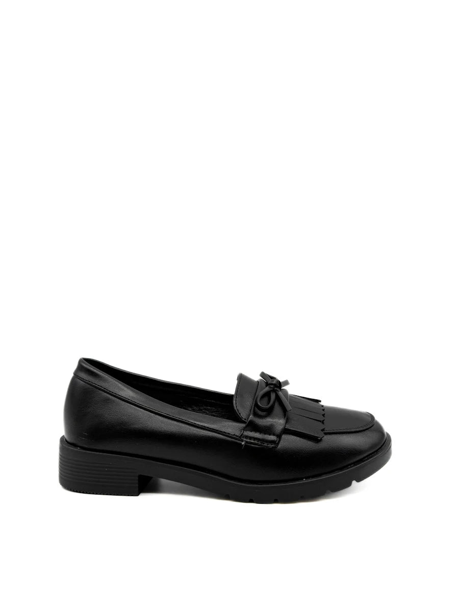 Mocasines Planos con Flecos y Lazo