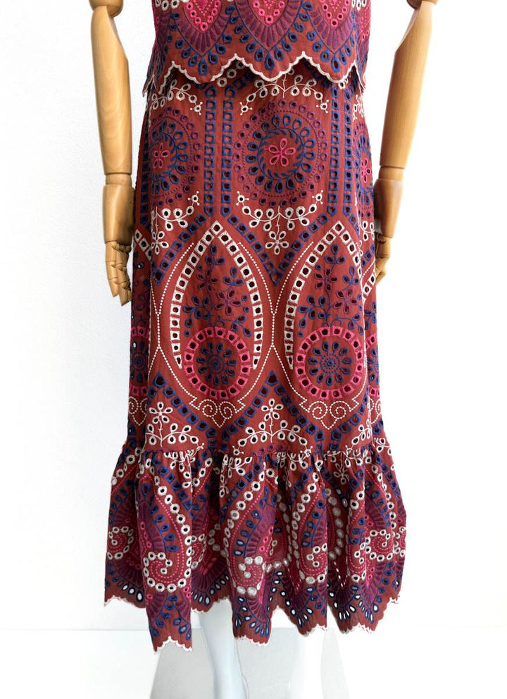 Conjunto de Blusa y Falda Bohemio