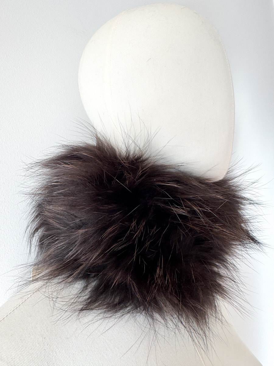 Cuello de piel natural de zorro – Elegancia y lujo para tus looks de invierno