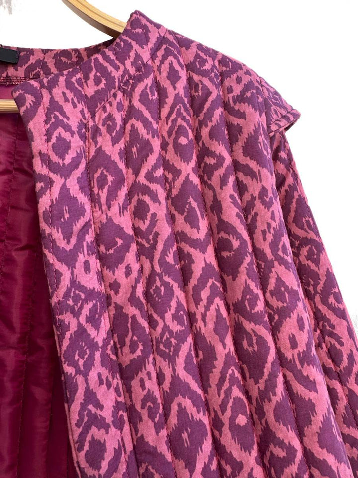 Chaqueta artesanal acolchada de algodón