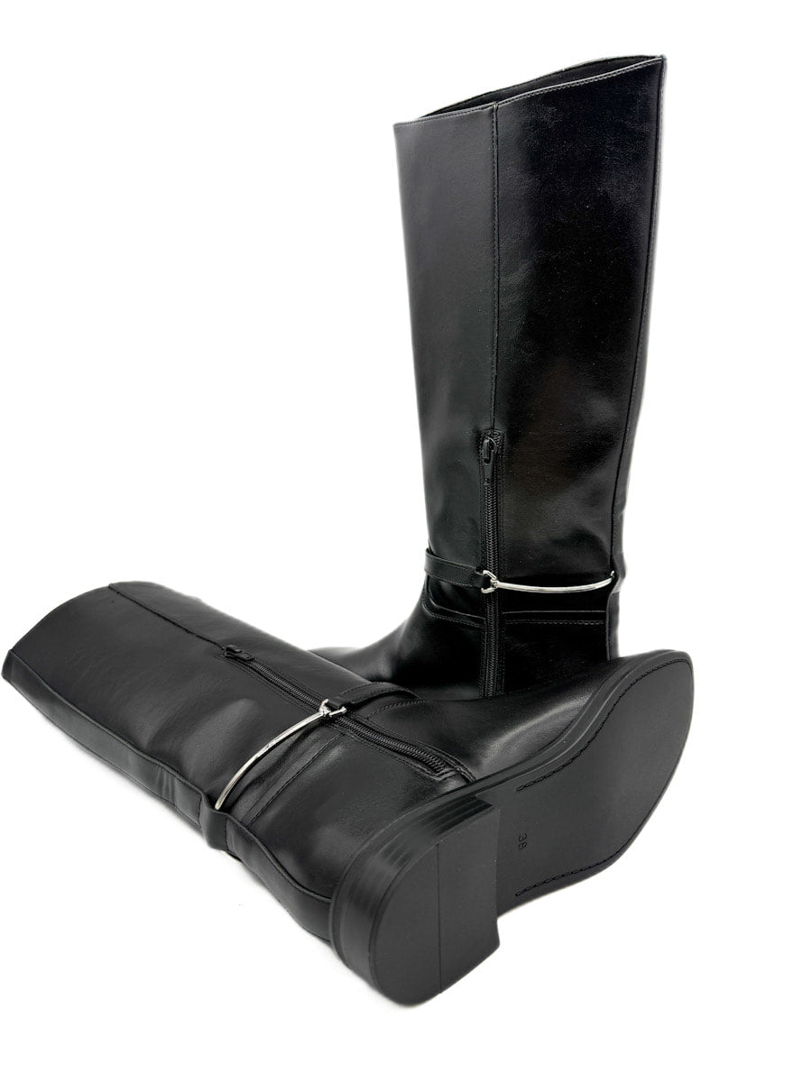 Botas altas con Tira Decorativa de Hebilla Removible Corina M5830