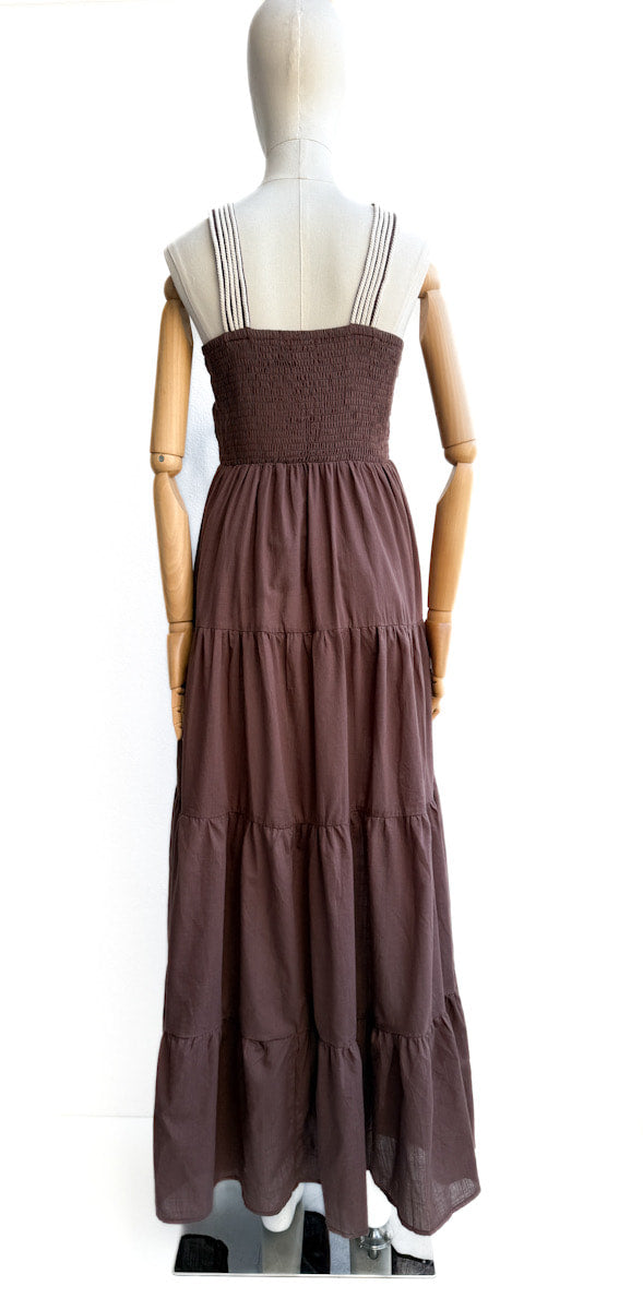 Vestido detalle cuerdas trenzadas