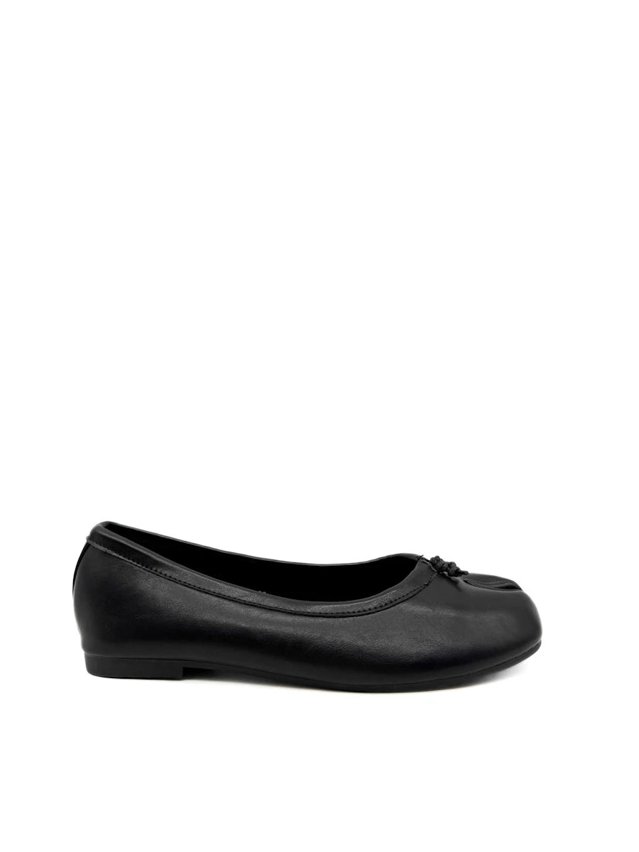 Bailarinas Planas de Puntera Dividida con Lazada