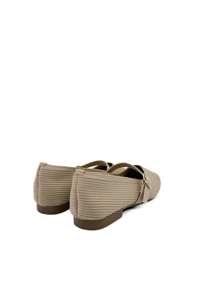 Elegantes Mary Janes de Punto con Hebilla