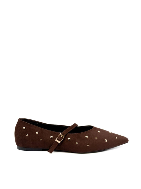 Bailarinas Mary Jane de Antelina con Tachuelas |