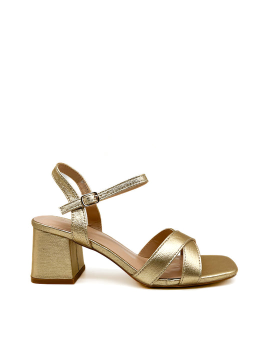 Sandalia Tacón Metalizada Referencia HF2175 Oro