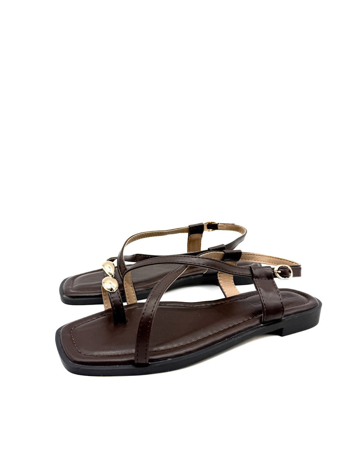 Sandalias de dedo con minimalistas con tiras finas