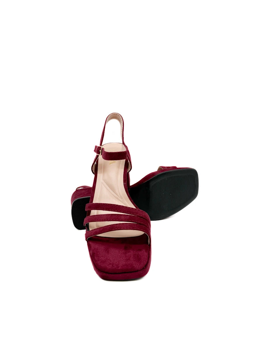 Sandalias de Fiesta con Plataforma y Tacón Ancho