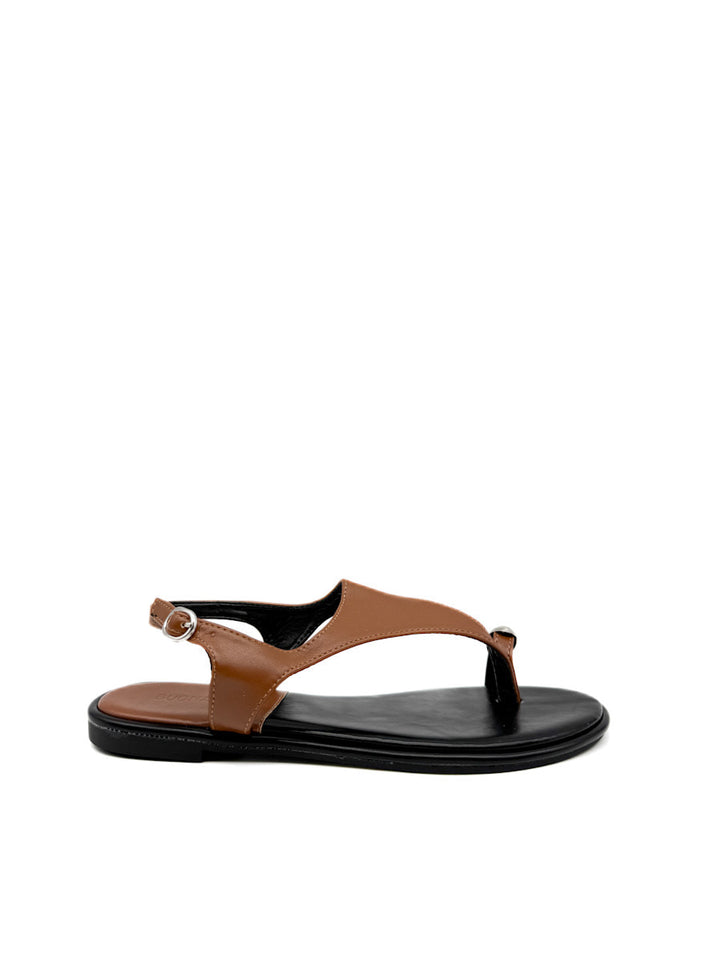 Sandalias Elegantes con Detalle Metálico y Correa Ajustable