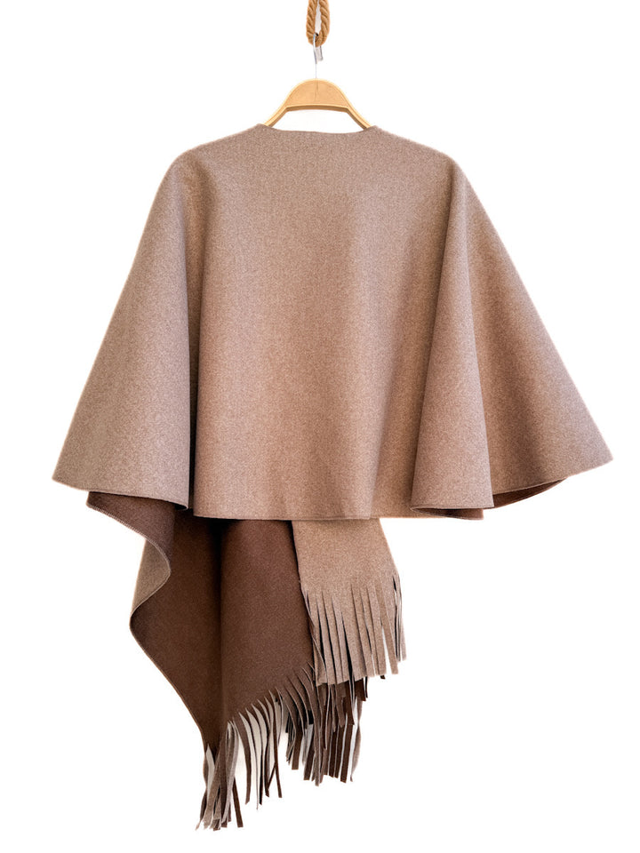 Poncho con Flecos