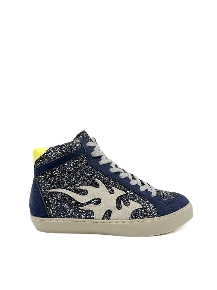 Zapatillas Urbanas de Media Caña con Detalle de Flama