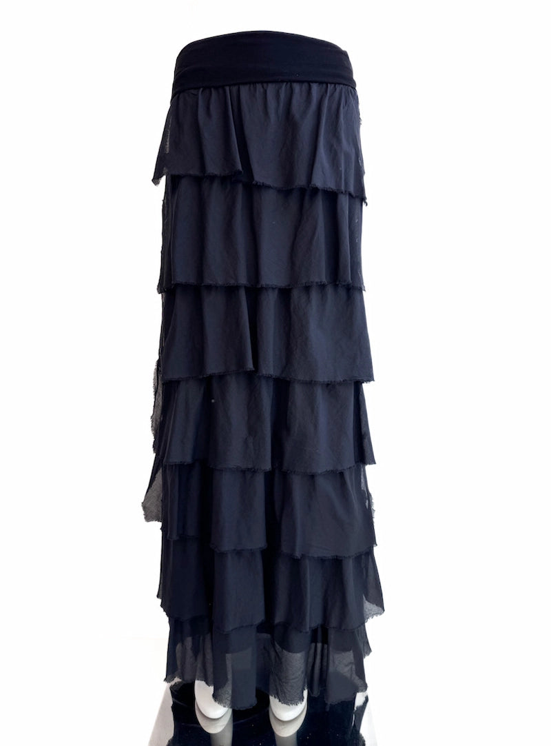 Falda larga con volantes – Estilo bohemio