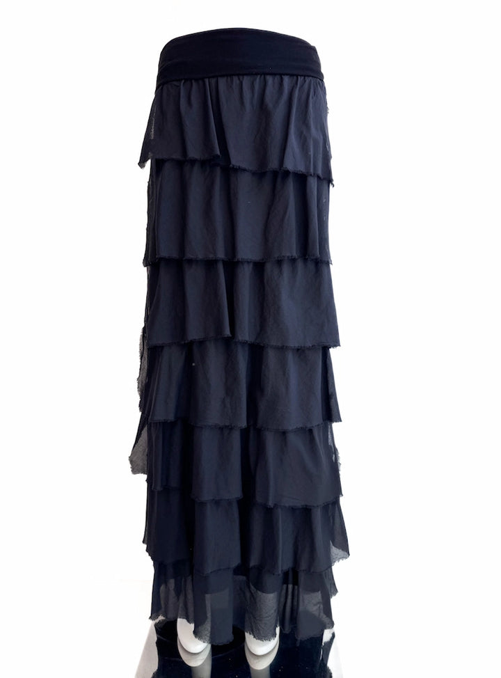 Falda larga con volantes – Estilo bohemio