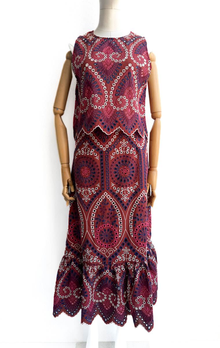 Conjunto de Blusa y Falda Bohemio