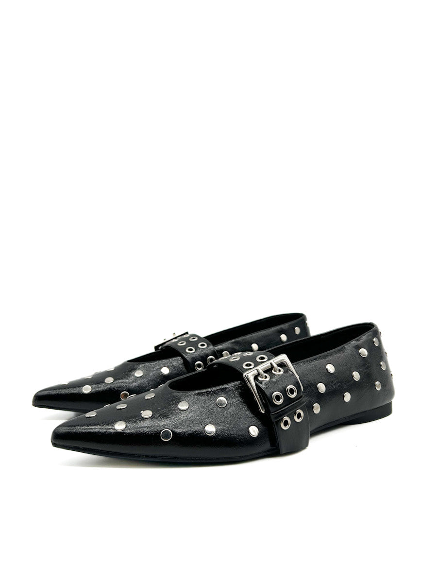 Zapatos Planos Mary Jane con Remaches Corina M5230