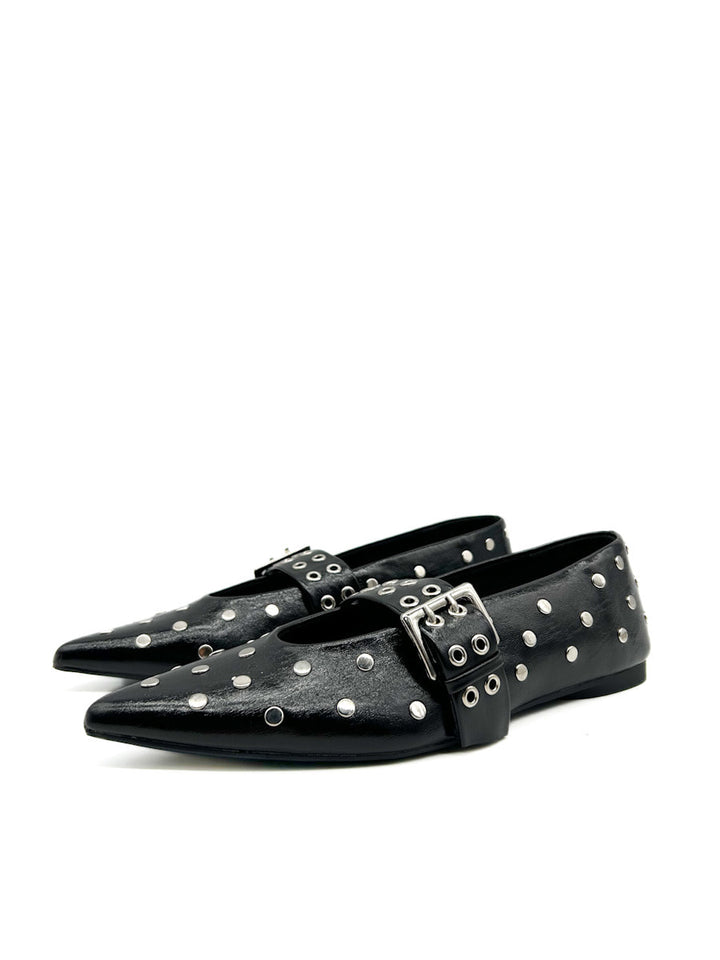 Zapatos Planos Mary Jane con Remaches Corina M5230