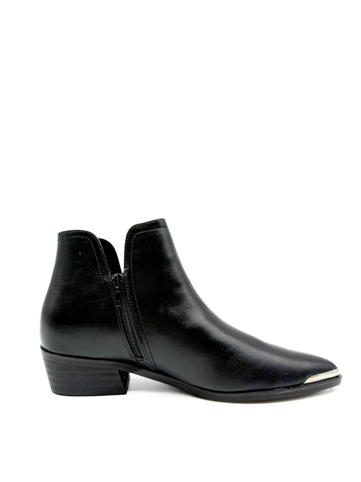 Botines Cowboy de Mujer con Puntera Metálica y Tacón Bajo