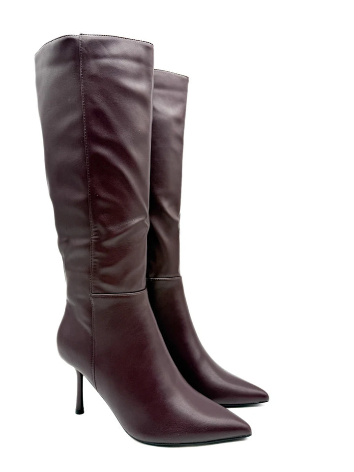 Botas Altas de Tacón de Aguja y Punta Afilada