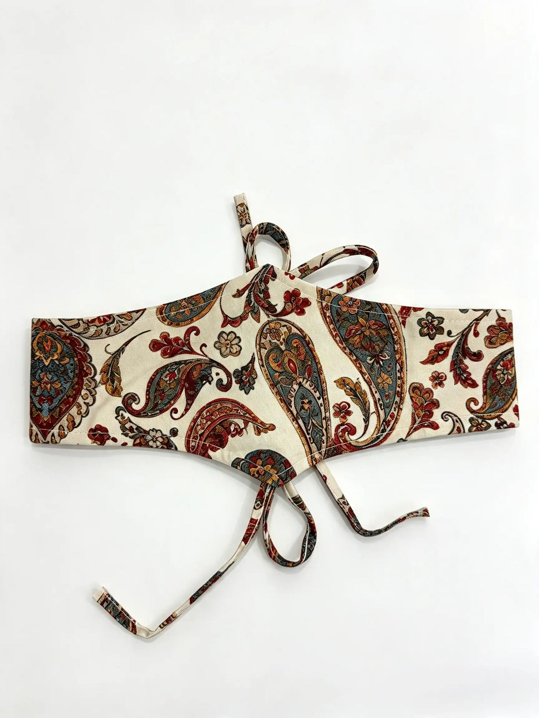 Fajín Reversible Floral con Lazadas – Estilo Boho Chic