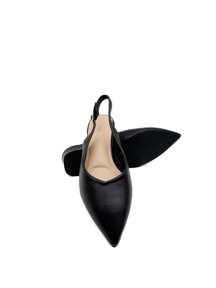 Zapatos Elegantes Destalonado de Tacón Bajo