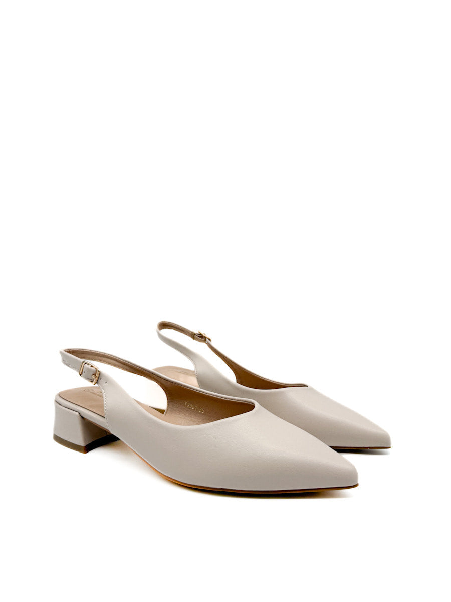 Zapatos Elegantes Destalonado de Tacón Bajo