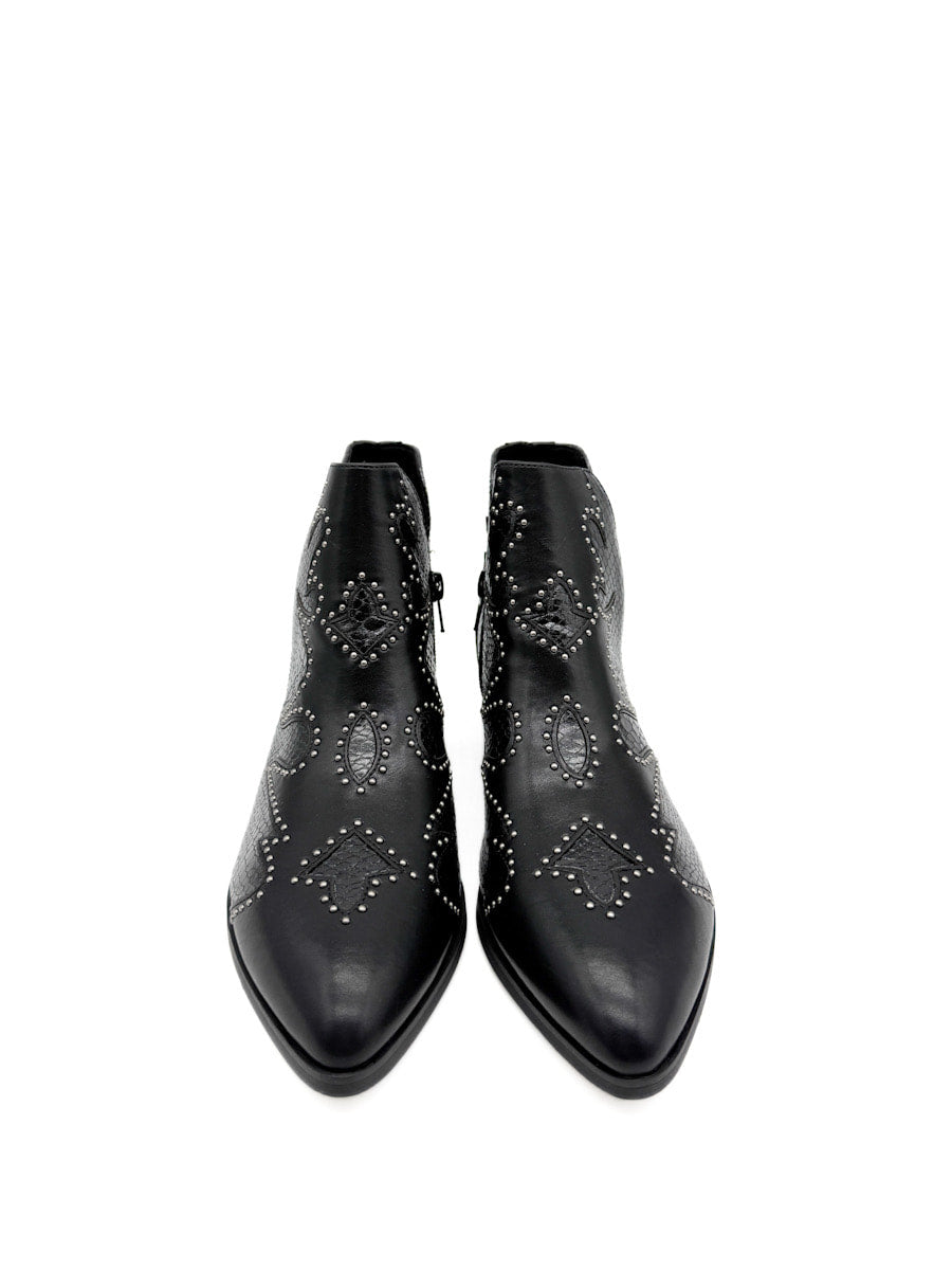 Botines cowboy Modernas con Detalles de Tachas Corina M5792