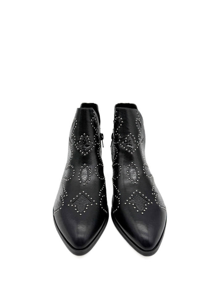 Botines cowboy Modernas con Detalles de Tachas Corina M5792