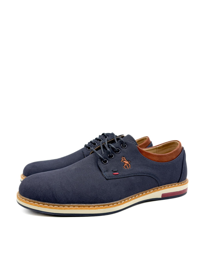 Zapatos de Vestir Informales de Piel Sintética Azul Marino