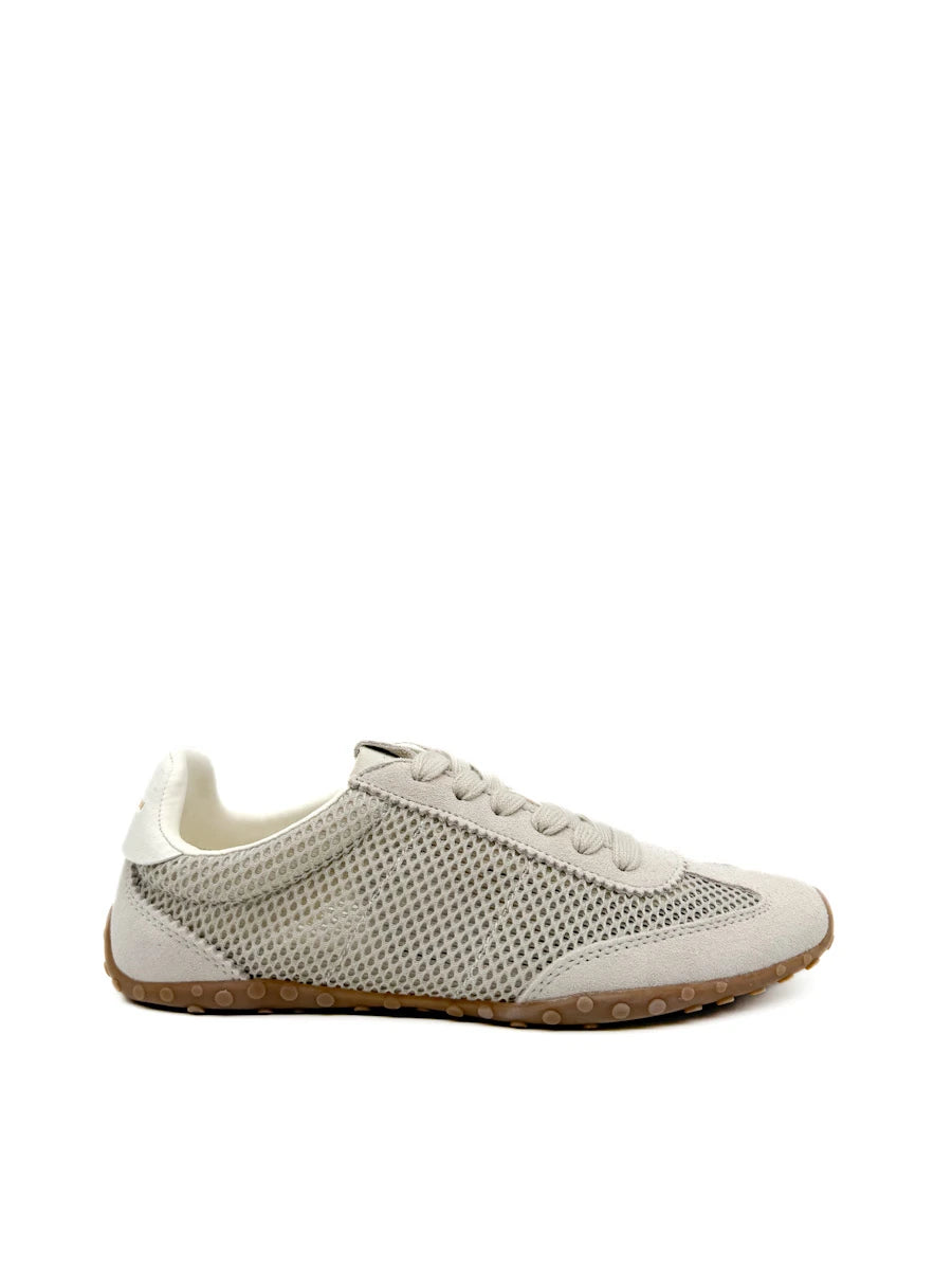 Zapatillas Deportivas Retro en Malla Abierta y Ante con Suela de Tacos