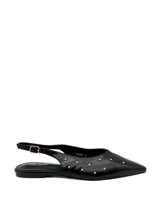 Zapato plano destalonado tachuelas