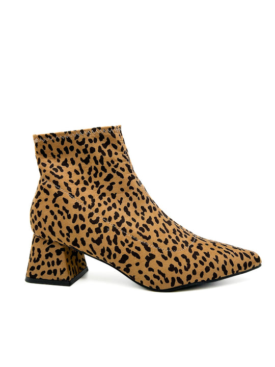 Botín Tacón Estampado Leopardo Mujer A3379 Leopardo
