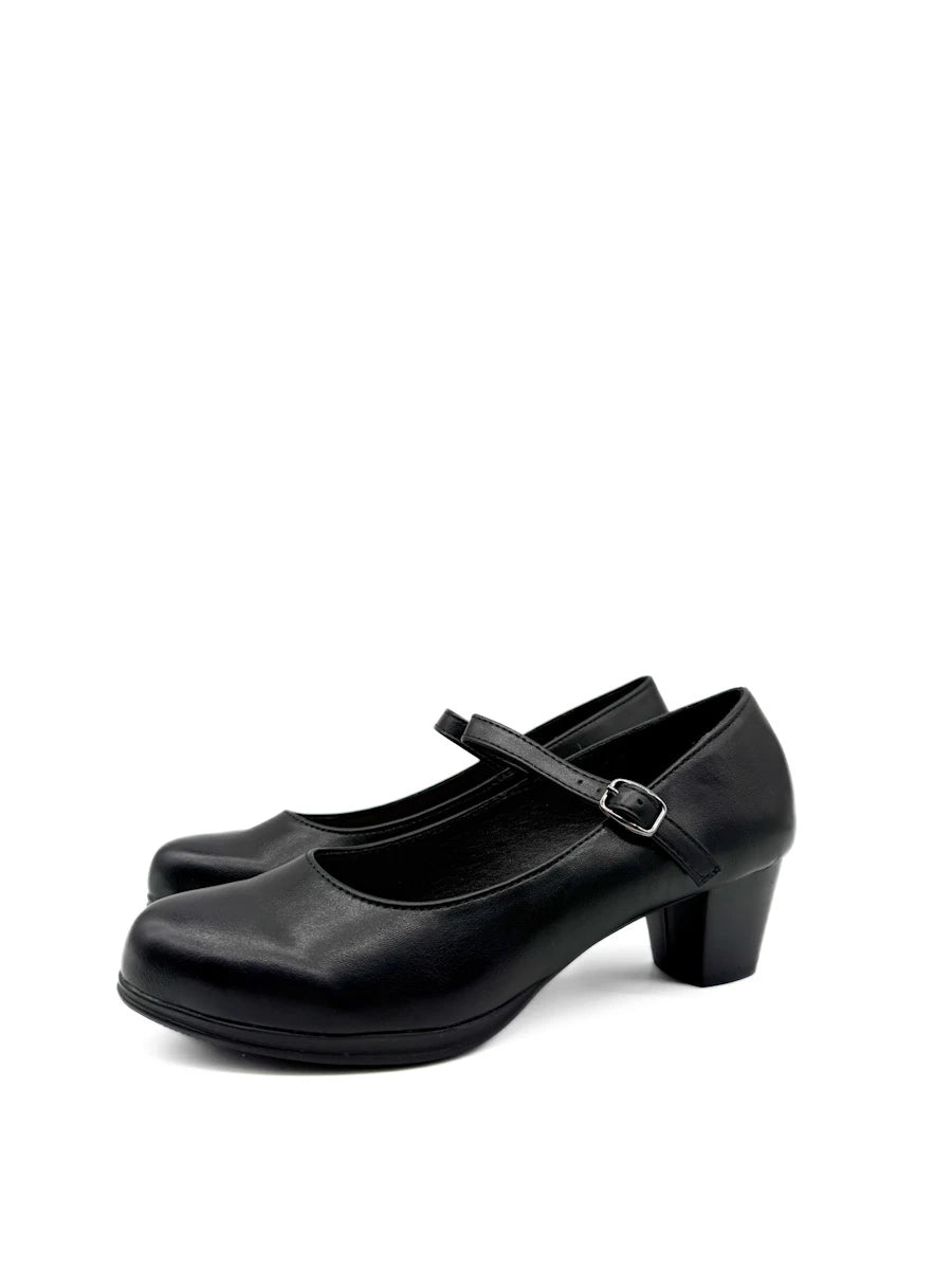 Zapatos clásicos Mary Jane con tacón de bloque