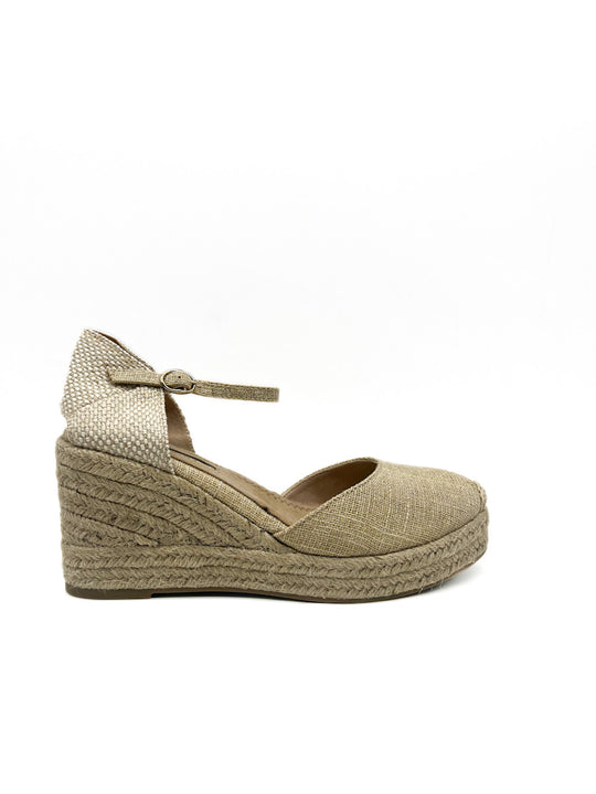 Alpargatas Cuña Corina M4304 Oro