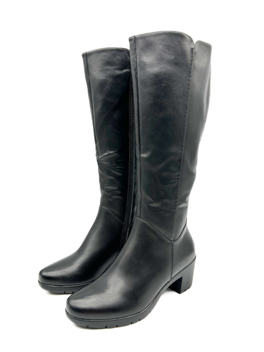 Bota Alta Tacón Medio de Mujer Referencia 22158