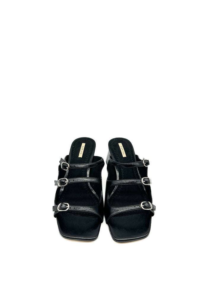 Sandalias de Tacón Medio con Hebillas Ajustables Corina M5371
