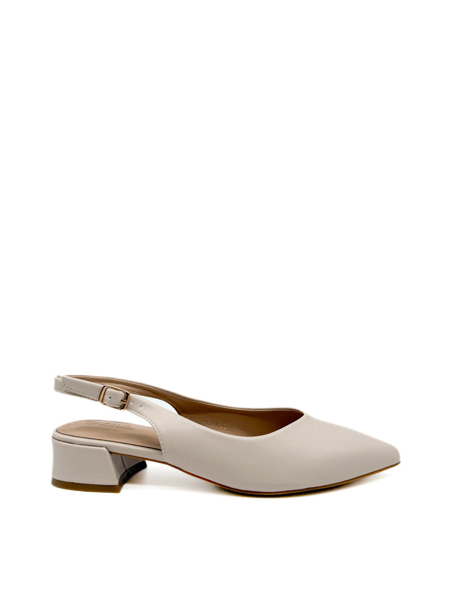 Zapatos Elegantes Destalonado de Tacón Bajo
