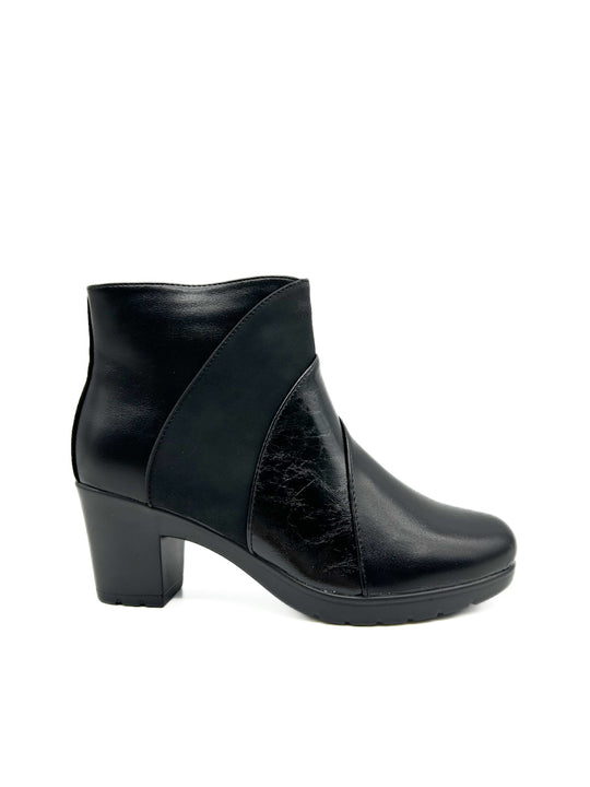Botines Negros Piel Sintética CK1610 Negro