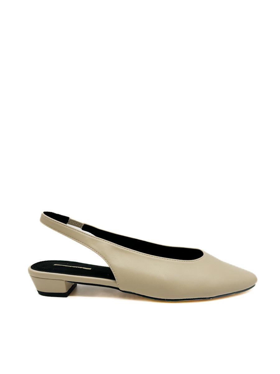 Zapatos Planos Destalonado Corina M5275 Beige
