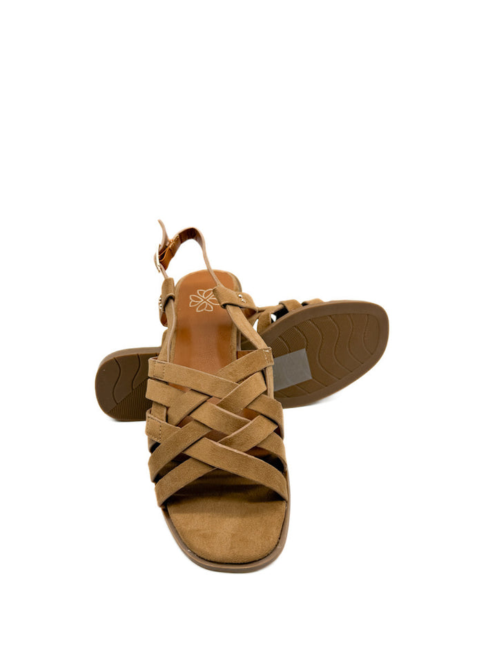 Sandalias Planas con Tiras Entrelazadas