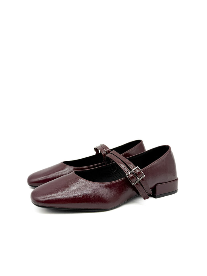 Zapatos Mary Jane con Tacón bajo y Correas Dobles Corina M5645
