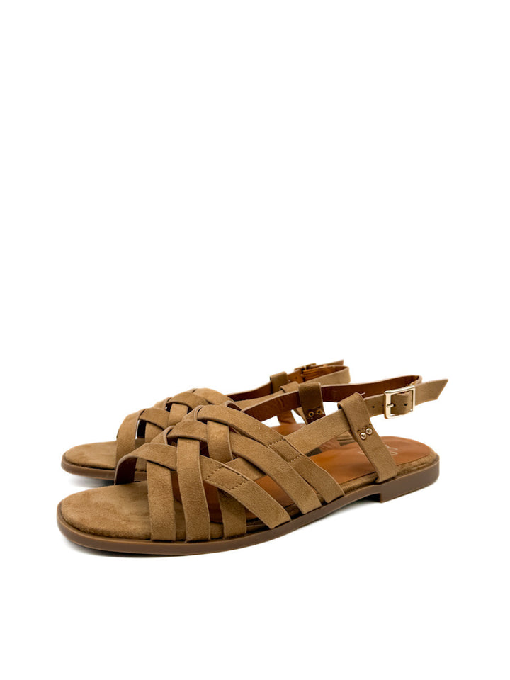 Sandalias Planas con Tiras Entrelazadas